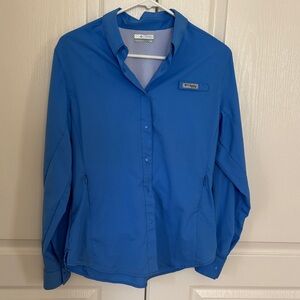 Columbia Women's Royal Blue Button-Front Utility Jacket